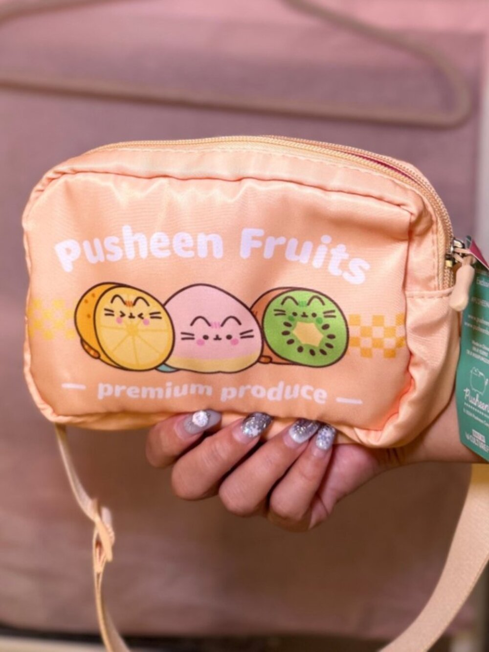 Pusheen Box Fruits Fanny Pack Carrying Pouch Bag Zipp Summer 2024 Exclusive NEW